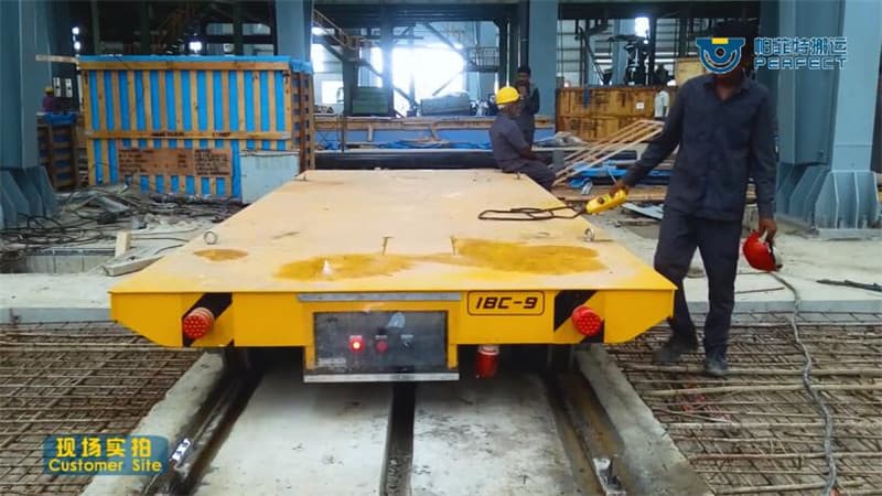 motorized die cart with fork lift pockets for transporting 80t